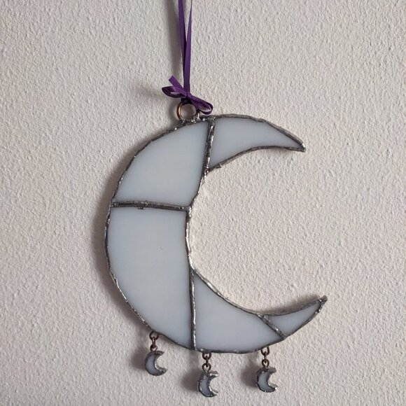 Handmade Hanging Moon Decoration - Picture 3 of 4
